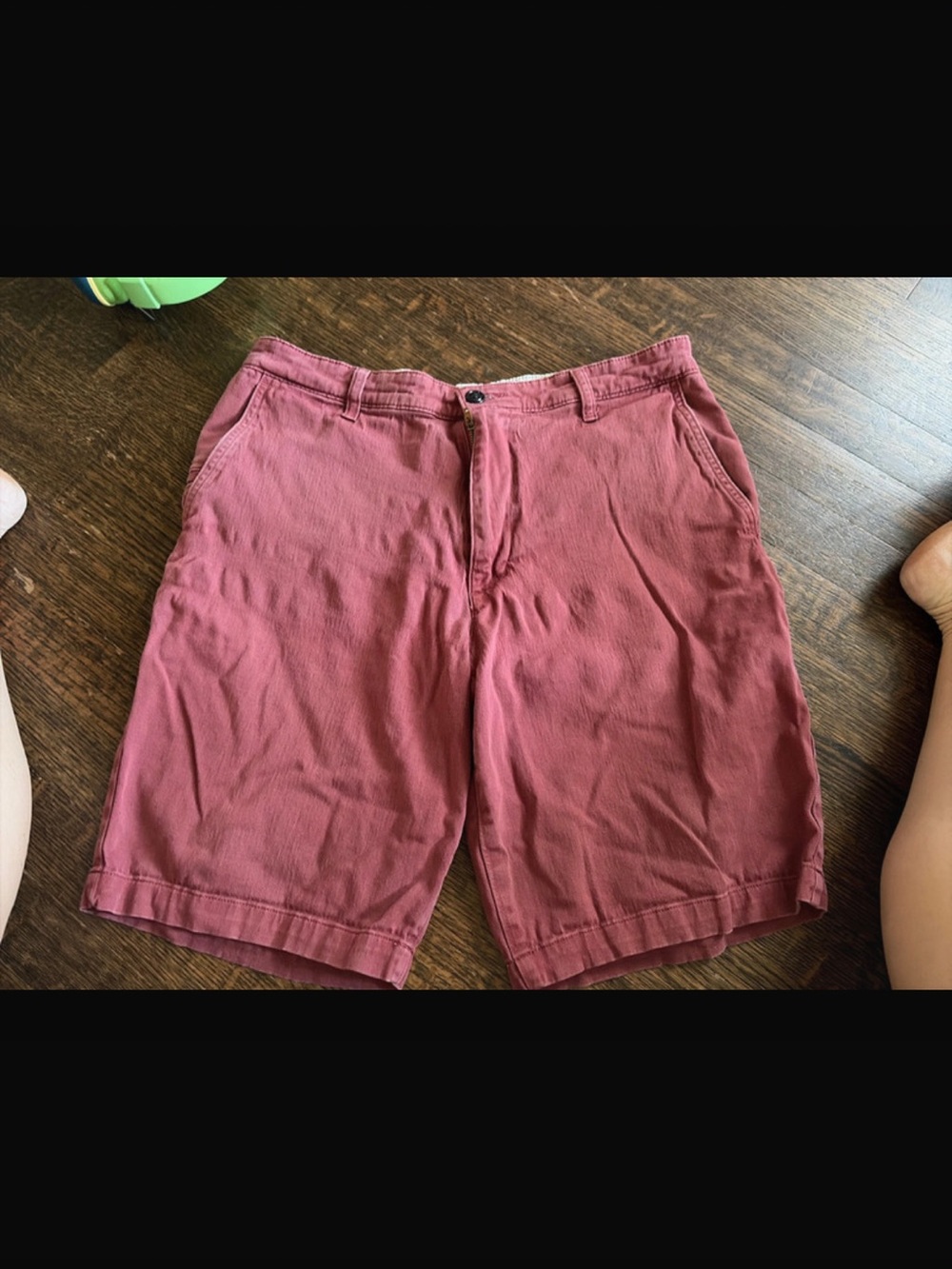 Dockers Men's Burgundy Flat-Front Shorts